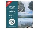 Langka !!! Jual Cepat Condominium Green Bay  SEAVIEW paling depan hadap laut - 3 BR Master