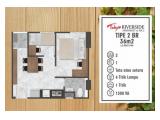Dijual TERMURAH Apartemen Tokyo Riverside Type 2BR Standart Dev (VIEW LAUT)