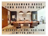 Harga Miring! Jual Apartemen Pakubuwono House, Town House, Limited Unit, 4 Storey, 4 BR 432 m2, Direct Owner, Only IDR 19 M, Best Deal - Yani Lim 08174969303