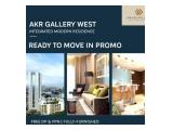 Dijual Apartemen Akr Gallery West All Type Promo Maksimal langsung Huni bersama Inhouse Marketing 