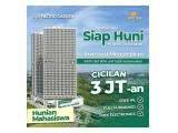 Jual Apartemen Siap Huni Mudah Disewakan - Dekat 3 Kampus - Pacific Garden Campus Town Studio Unfurnished