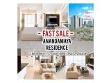 Jual Cepat & Termurah Apartemen Anandamaya Residence 3BR 177sqm Furnished& Ready/ ALSO AVAILABLE OTHER UNITS& SIZE, DIRECT OWNER- YANI LIM 08174969303