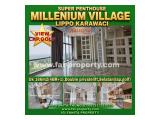 Dijual Super Penthouse Apartemen Millenium Village Lippo Karawaci MURAH! JARANG ADA! Woww View Luar Biasa Indah ke Lapangan Golf - 4 BR Unfurnished